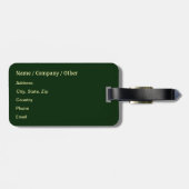 Forellenfischerei Gepäckanhänger (Rückseite horizontal)