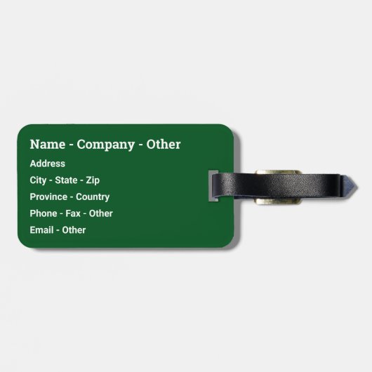 Forellenfischerei Gepäckanhänger (Rückseite horizontal)