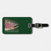 Forellenfischerei Gepäckanhänger (Vorderseite horizontal)