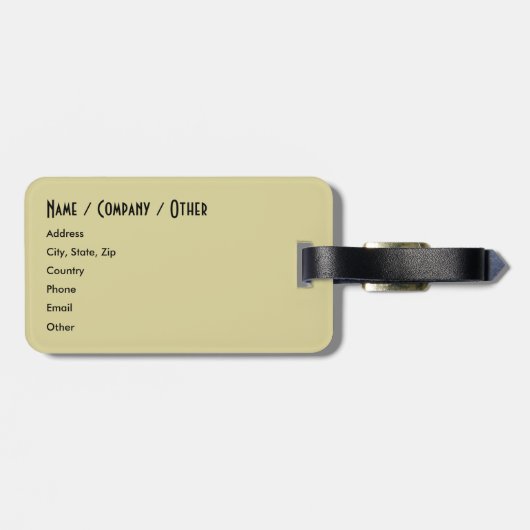 Forellenfischerei Gepäckanhänger (Rückseite horizontal)