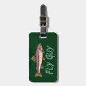 Forellenfischerei Gepäckanhänger (Vorderseite vertikal)