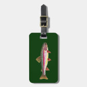 Forellenfischerei Gepäckanhänger (Vorderseite vertikal)