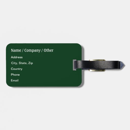 Forellenfischerei Gepäckanhänger (Rückseite horizontal)