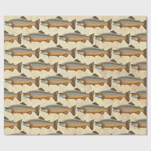 Forellenfischerei Geschenkpapier (Flach)