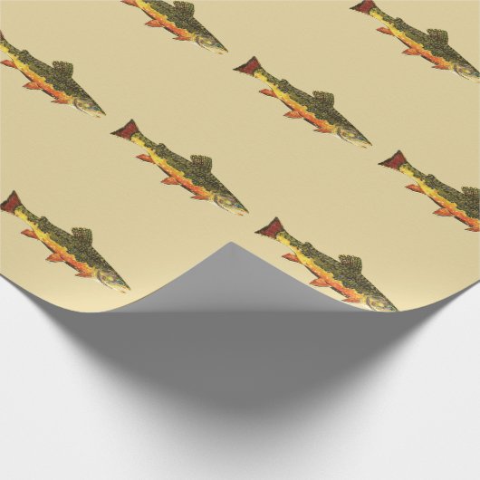 Forellenfischerei Geschenkpapier (Ecke)