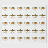 Forellenfischerei Geschenkpapier (Flach)