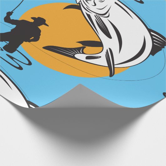 Forellenfischerei Geschenkpapier (Ecke)