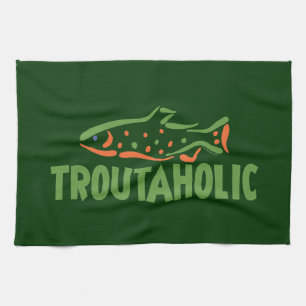 Forellenfischerei Geschirrtuch