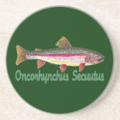 Forellenfischerei Getränkeuntersetzer (Vorne)