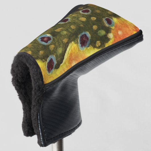 Forellenfischerei, Ichthyologie Golf Headcover (3/4 Vorderseite)