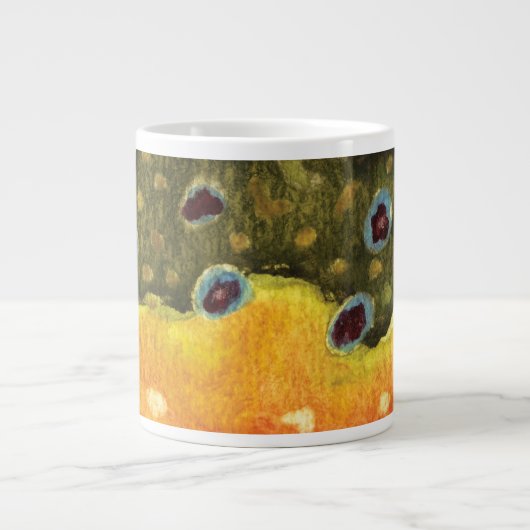 Forellenfischerei Jumbo-Tasse (Vorderseite)