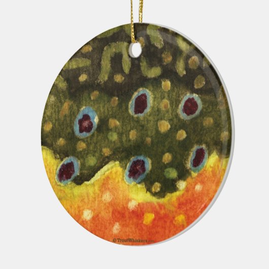 Forellenfischerei Keramikornament (Links)