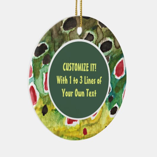 Forellenfischerei Keramikornament (Rechts)