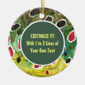 Forellenfischerei Keramikornament (Vorne)