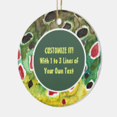 Forellenfischerei Keramikornament (Links)