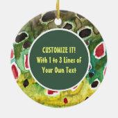 Forellenfischerei Keramikornament (Hinten)