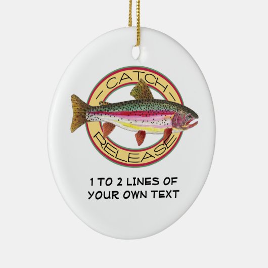 Forellenfischerei Keramikornament (Rechts)