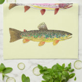 Forellenfischerei Küchentuch (Gefaltet)