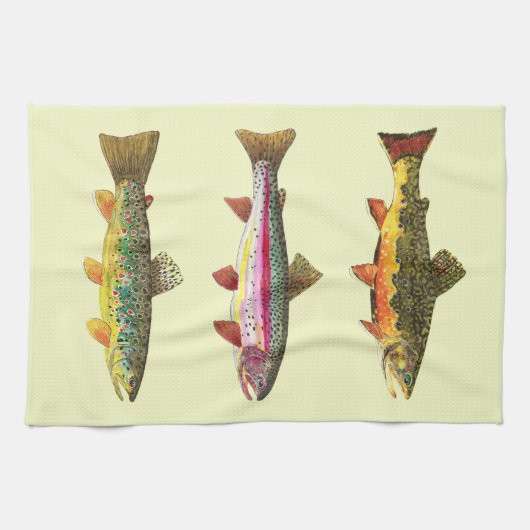 Forellenfischerei Küchentuch (Horizontal)