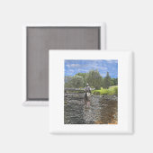 Forellenfischerei Magnet (Vorderseite/Rückseite)