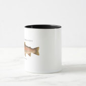 Forellenfischerei mit Rainbow Trout Vintage Bild Tasse (Zentrum)