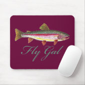 Forellenfischerei Mousepad (Mit Mouse)