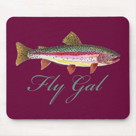 Forellenfischerei Mousepad (Vorne)