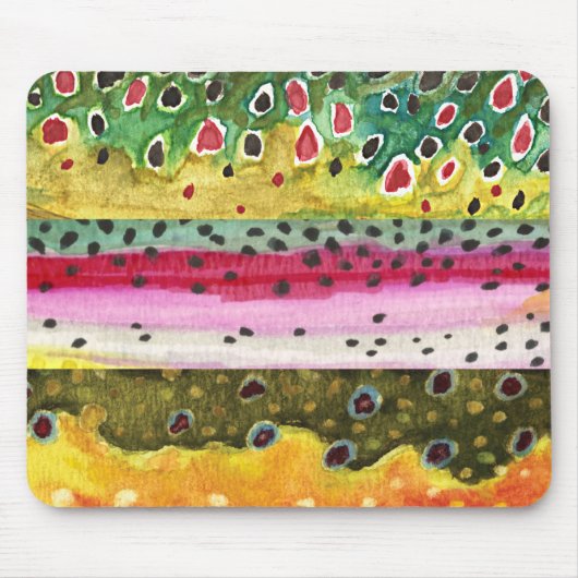 Forellenfischerei Mousepad (Vorne)