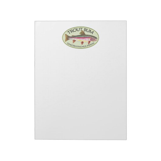 Forellenfischerei Notizblock (Rotiert)