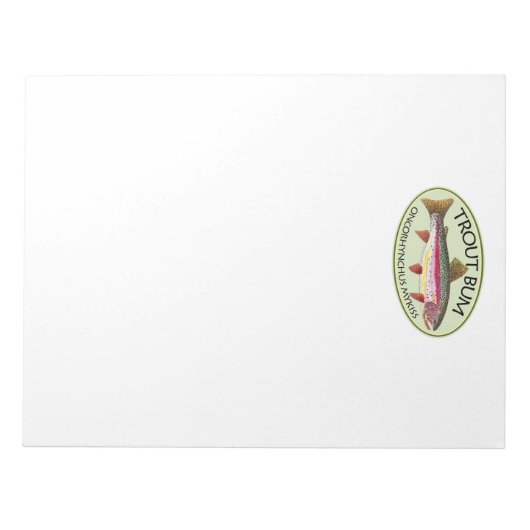 Forellenfischerei Notizblock (Vorderseite)