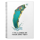 Forellenfischerei Notizblock (Vorderseite)