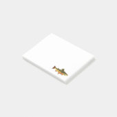 Forellenfischerei Post-it Klebezettel (angewinkelt)