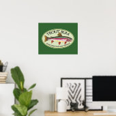Forellenfischerei Poster (Heimbüro)