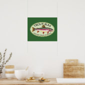 Forellenfischerei Poster (Küche)