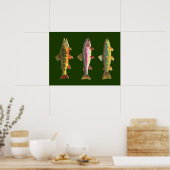 Forellenfischerei Poster (Küche)