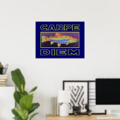 Forellenfischerei Poster (Heimbüro)