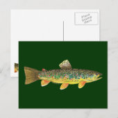 Forellenfischerei Postkarte (Vorne/Hinten)