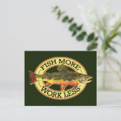 Forellenfischerei Postkarte (Stehend Vorderseite)