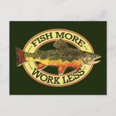 Forellenfischerei Postkarte (Vorderseite)