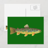 Forellenfischerei Postkarte (Vorne/Hinten)