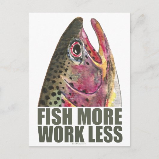 Forellenfischerei Postkarte (Vorderseite)