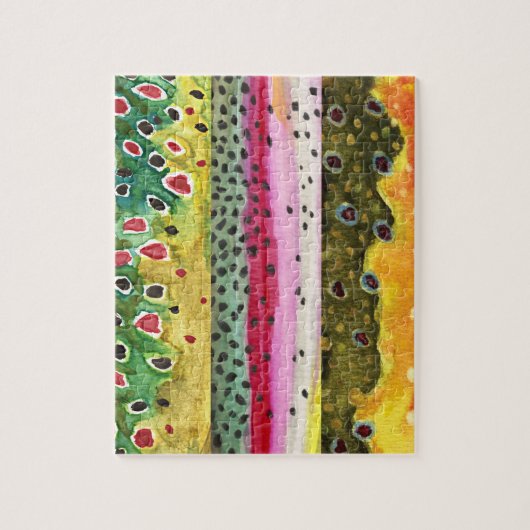 Forellenfischerei Puzzle (Vertikal)