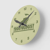 Forellenfischerei Runde Wanduhr (Winkel)