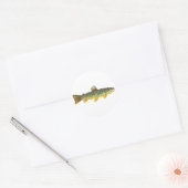 Forellenfischerei Runder Aufkleber (Umschlag)