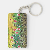 Forellenfischerei Schlüsselanhänger (Rückseite)