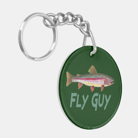 Forellenfischerei Schlüsselanhänger (Vorderseite links)