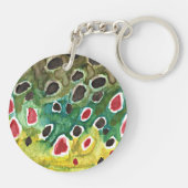 Forellenfischerei Schlüsselanhänger (Rückseite)