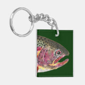 Forellenfischerei Schlüsselanhänger (Vorderseite links)