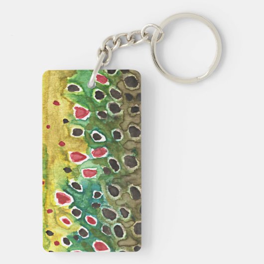 Forellenfischerei Schlüsselanhänger (Rückseite)