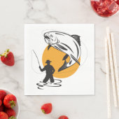 Forellenfischerei Serviette (Beispiel)